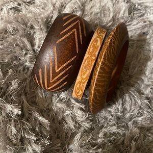 Batik Wooden Bangles by Sassy Jones